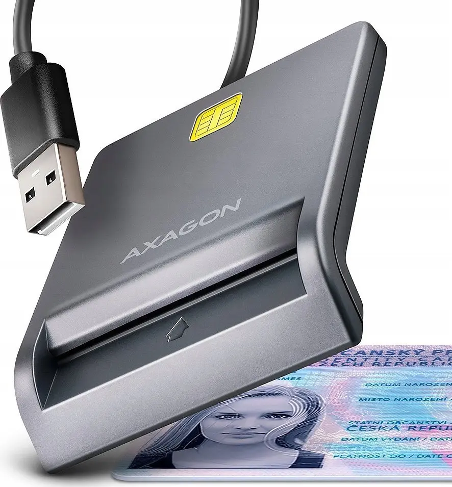 Axagon CRE-SM3T USB Viedkartes Lasītājs USB