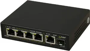 Network switch PULSAR SFG64F1 6-port for up to 4 IP cameras