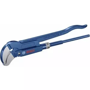 Adjustable Pipe Wrench Bosch 1600A02W3T 420 mm S-jaw 45°