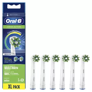 Oral-B CrossAction 80339345 головка для зубных щеток 6 шт Синий, Зеленый, Белый