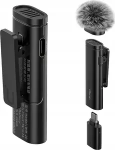 Bezvadu mikrofons Ulanzi WM-10-T USB-C — lavaljē mikrofons, raidītājs/uztvērējs ar USB‑C