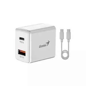 Charger set Genius PD-20ACP 20W USB-C PD3.0 and USB-A QC3.0