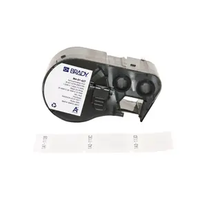 Self-adhesive printer label Brady M4-91-427 Black White Vinyl 2.54x3.81cm
