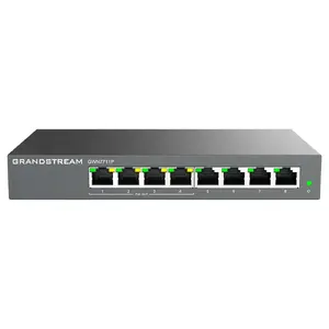 Managed L2 Gigabit PoE Network Switch Grandstream GWN7711P — 8x RJ-45 10/100/1000, 48V DC, Desktop/Wall-mount