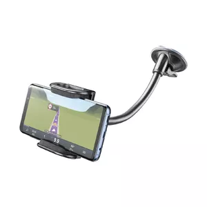 Sourcing Cellularline Hug Flexi XL universal suction-cup passive holder for mobile phones, black/grey