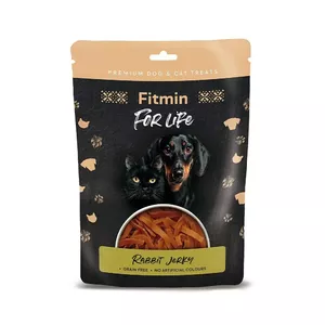 Лакомство FITMIN Fitmin Fol Life Rabbit Jerky 70 г — кусочки кроличьего мяса для собак и кошек
