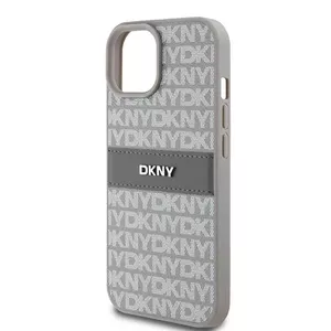 Cietais korpuss DKNY DKHCP15MPRTHSLE priekš iPhone 15 Plus / 14 Plus 6.7" bēša āda