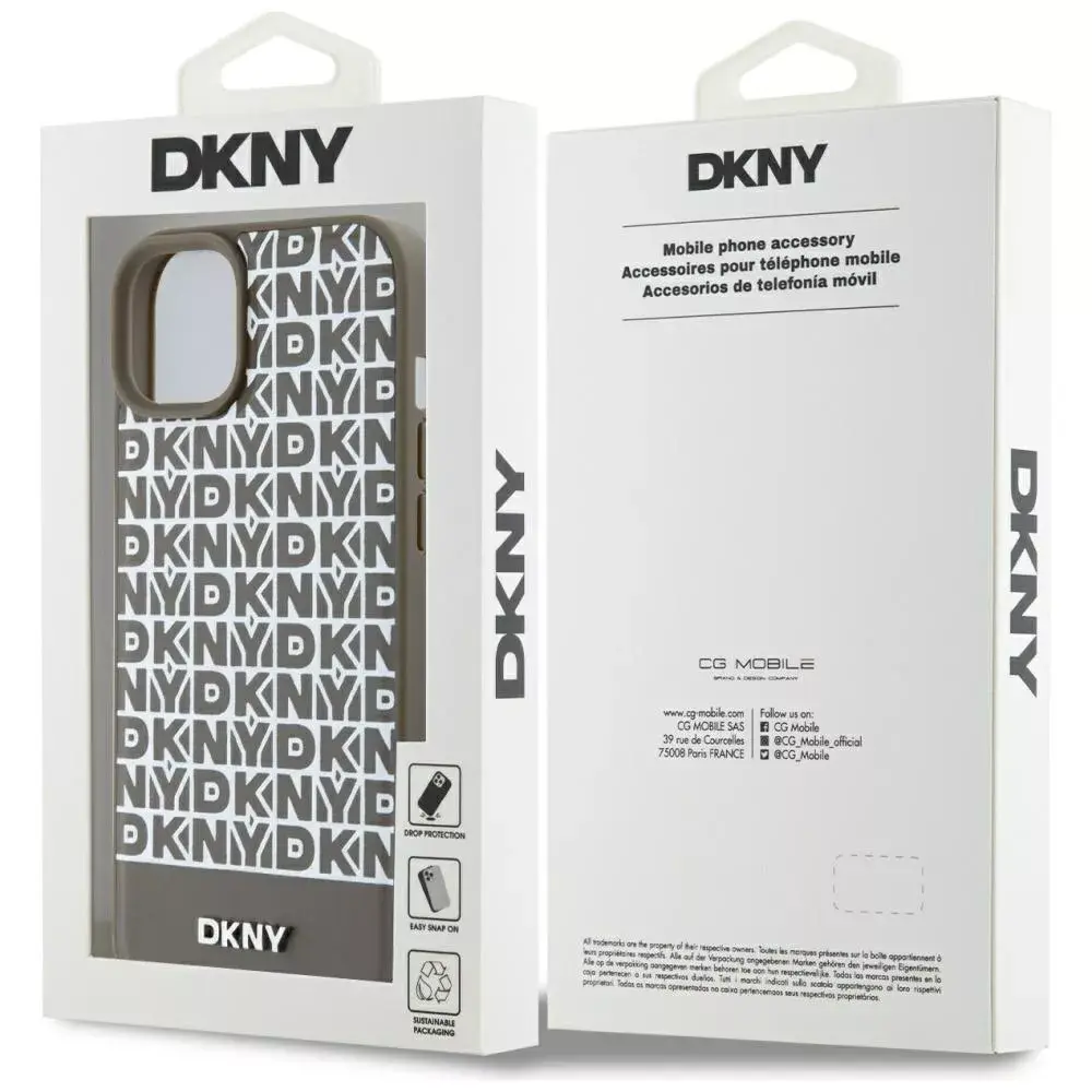 Кожаный жесткий чехол DKNY для iPhone 15/14/13 DKHMP15SPSOSPW Photo 5