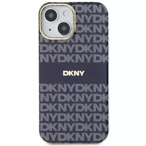 Hardcase DKNY DKHMP15SHRHSEB for iPhone 15/14/13 6.1 inch blue MagSafe-compatible
