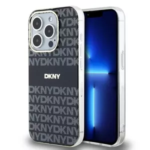 Жёсткий чехол DKNY для iPhone 14 Pro Max 6,7" чёрный, совместим с MagSafe