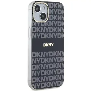 Жесткий чехол DKNY DKHMP15SHRHSEK для iPhone 15/14/13 6.1 дюйма черный MagSafe совместимый
