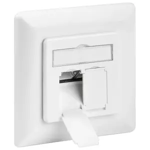 Wall Plate Goobay CAT 6 Flush Mounting White 68246