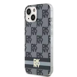 Hardcase DKNY for iPhone 15 Plus / 14 Plus 6.7" black checkered pattern