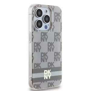 Жесткий чехол DKNY DKHMP15XHCPTSE для iPhone 15 Pro Max 6,7" бежевый в клетку