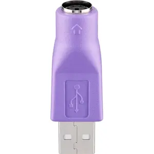 USB адаптер Goobay USB Type-A PS/2 Violet