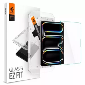 Защитное стекло Spigen GLAS.tR EZ Fit для iPad Pro 11" (2024) — закалённое стекло 9H, прозрачное