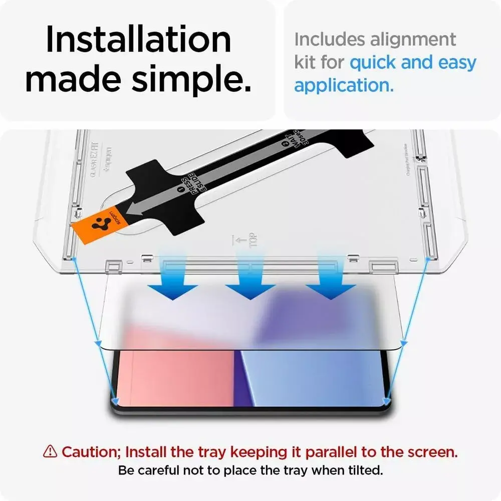 Skaidrs ekrāna aizsargs Spigen GLAS.tR EZ Fit iPad Pro 13 2024 Photo 8