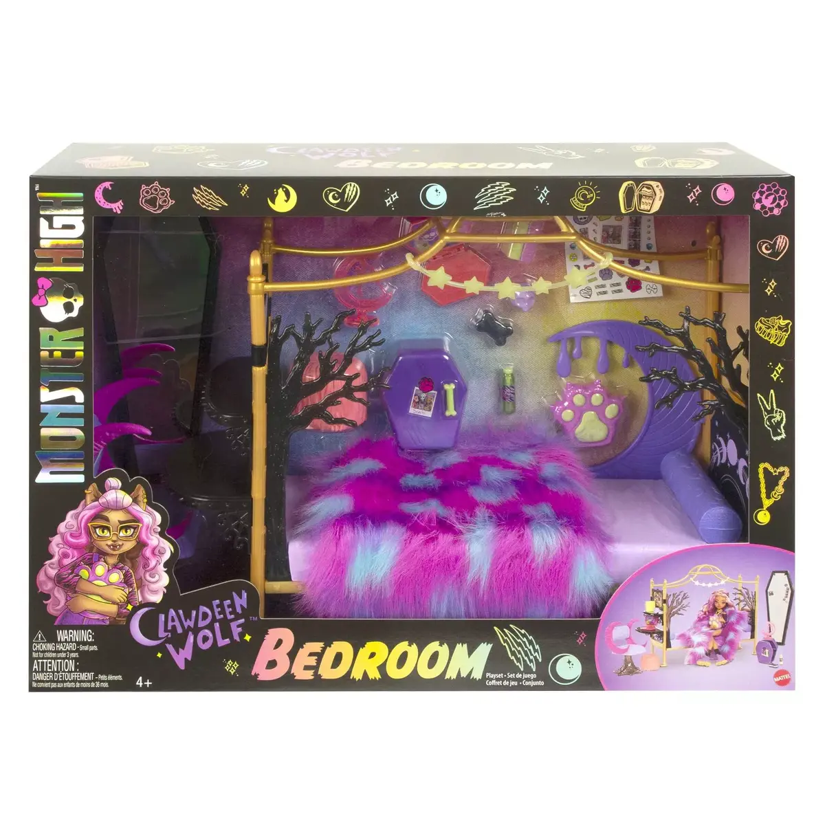 Lelles gultiņa MATTEL Monster High Clawdeen Wolf Photo 6