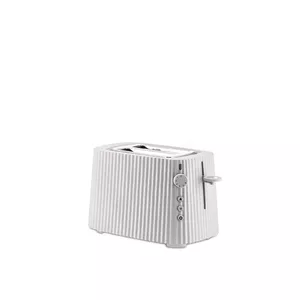 Toaster Alessi Plissé MDL08W — White, 340mm W × 185mm D × 250mm H