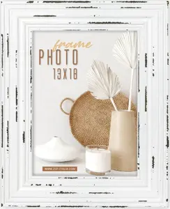 Photo frame ZEP Orly White for 13x18 cm portrait photos, portrait orientation, white finish