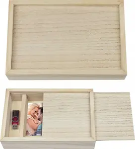 Photo storage box ZEP Wood USB 15x20 cm for printed photos and USB drives CX7568