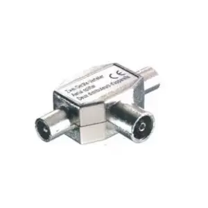 Connector Vivanco 7/38-N 2 x BNC BNC Silver