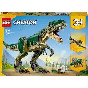Конструктор LEGO Creator 3-в-1 T.Rex, 626 деталей, высота 150 мм, от 9 лет