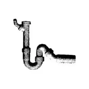 Blanco 137267 Viens cauruļu sifons izlietnei 3.81 cm 1.5 Collas Sanitārā prece