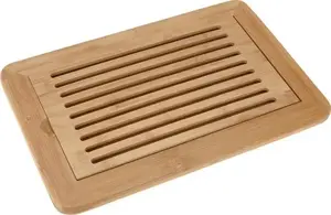 Cutting board with crumb tray Excellent Houseware, bamboo, 38 x 24 cm