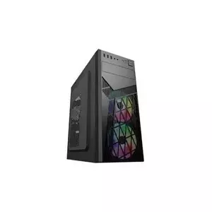 Datora korpuss EUROCASE ML N6-560B, Midi Tower, Melns