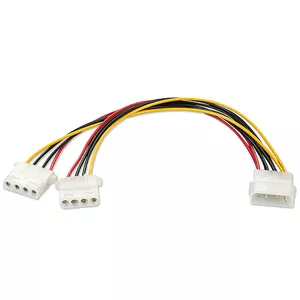 Lindy 33126 elektrības kabelis Daudzkrāsains 0,25 m
