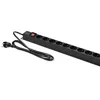 Strāvas sadalītājs QOLTEC 54604 — 16A PDU, 16x franču, vertikāls Photo 6