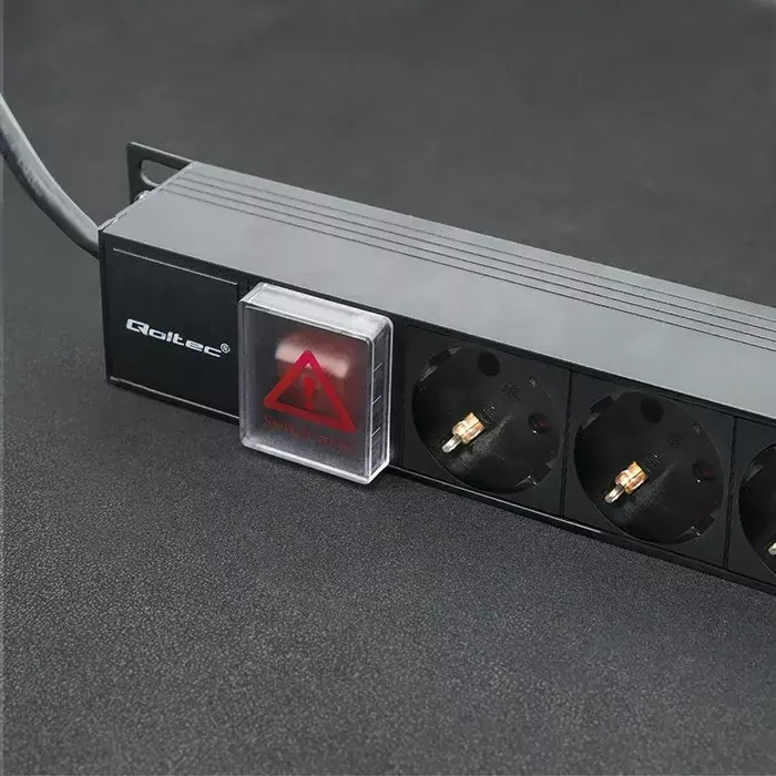 Сетевой фильтр QOLTEC 54605 16A PDU 16x SCHUKO Photo 5