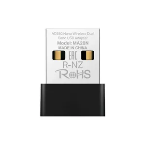 Беспроводной адаптер Mercusys MA20N USB Type-A Черный