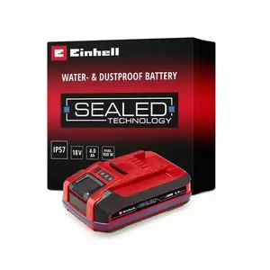 Аккумулятор EINHELL Power X-Change Plus 18В 4.0Ач — водонепроницаемый, защита от короткого замыкания