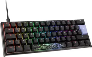 Mehāniskā spēļu tastatūra Ducky One 2 Pro Mini RGB LED Cherry Brown 60% kompakta