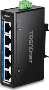Unmanaged Switch Trendnet TI-GLC50 Gigabit Ethernet 5 Ports Black