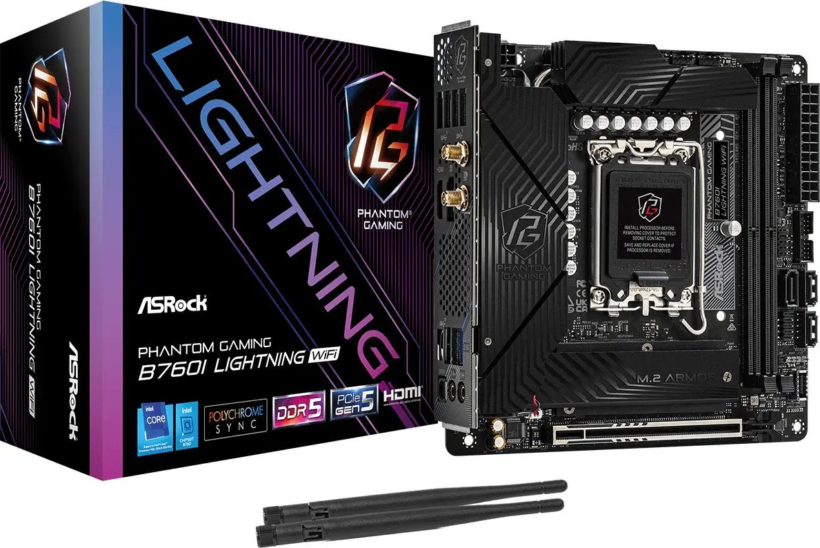 Pamatplate Asrock B760I Lightning WiFi Intel