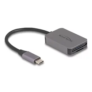 DeLOCK USB Type-C kartes lasītājs alumīnija SD Micro SD 5000 Mbit/s
