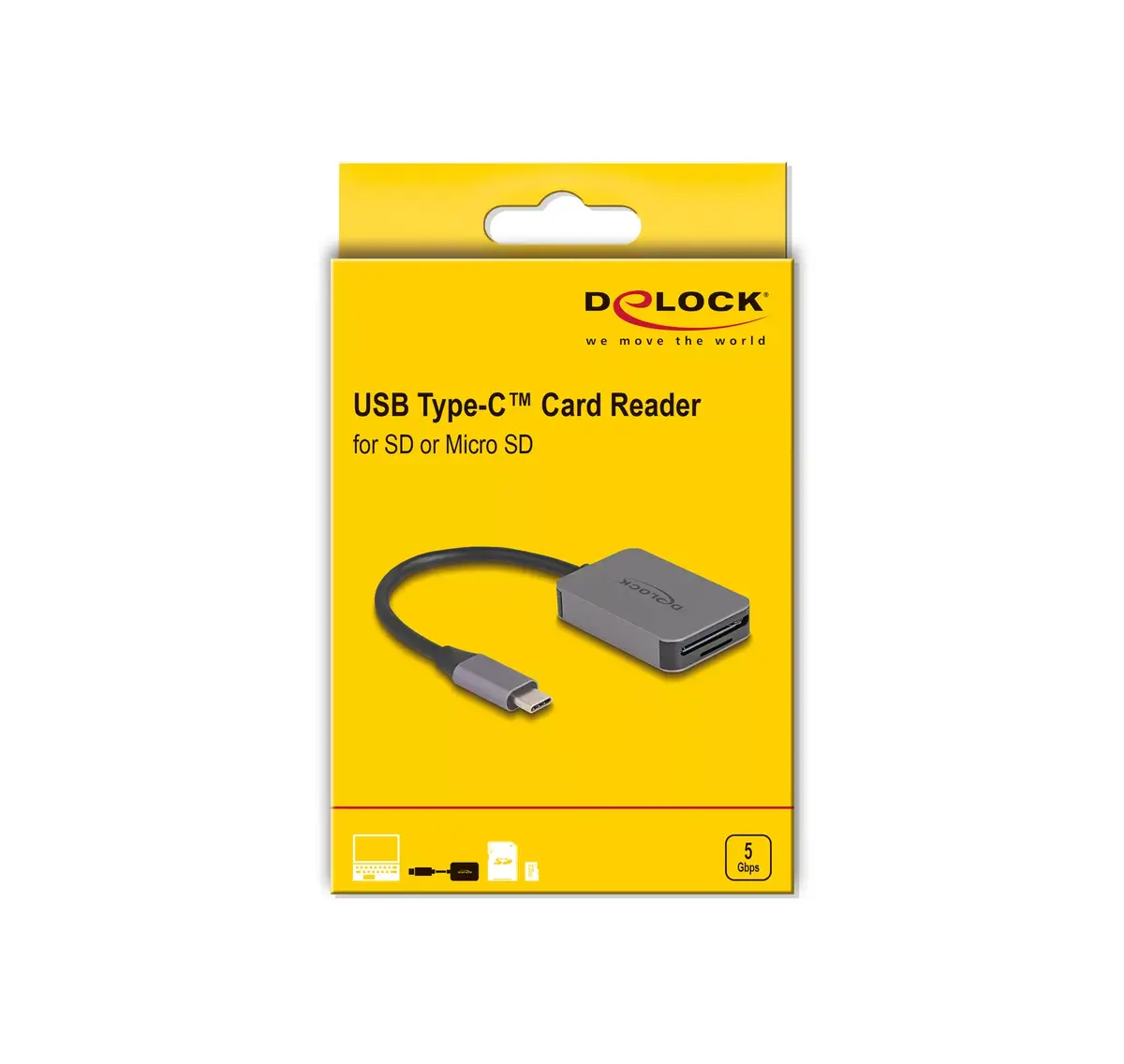 DeLOCK USB Type-C kartes lasītājs Photo 3