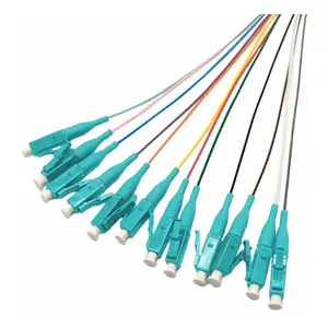 Fibre optic cable Tecline 20500016 12x LC LC/UPC OM3 2 m Aqua