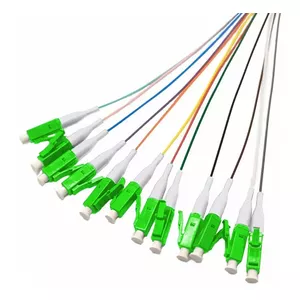 Fibre optic cable Tecline 20500018 12x LC LC/UPC OM5 2 m Aqua