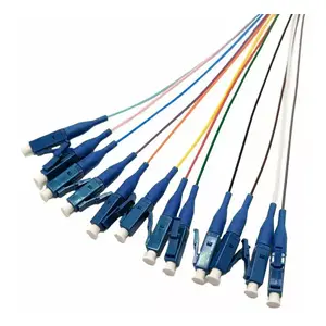 Fibre optic cable Tecline 20500019 12x LC LC/UPC OS2 2 m Aqua