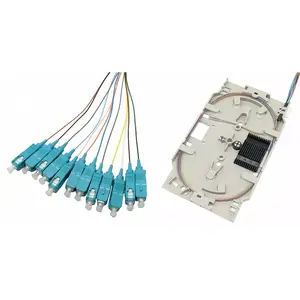 Fibre optic cable Tecline 20500025 12x SC SC/UPC OM3 2 m Aqua