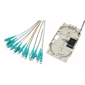 Fibre optic cable Tecline 20500030 12x LC LC/UPC OM3 2 m Aqua