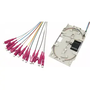Fibre optic cable Tecline 20500031 12x LC LC/UPC OM4 2 m Aqua