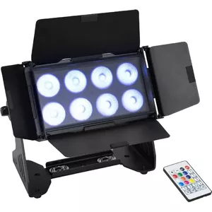 LED wash light EUROLITE Multiflood 8x10W RGBW CRMX (model 41606255)