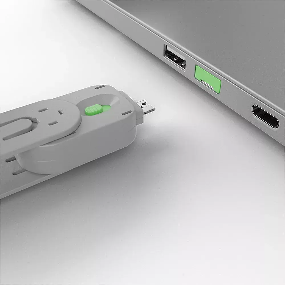 Porta bloķētājs Lindy USB Port Blocker 4 gab. Zaļš Photo 4