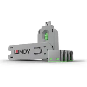 Lindy Port blocker + key 40451 USB Type-A Green