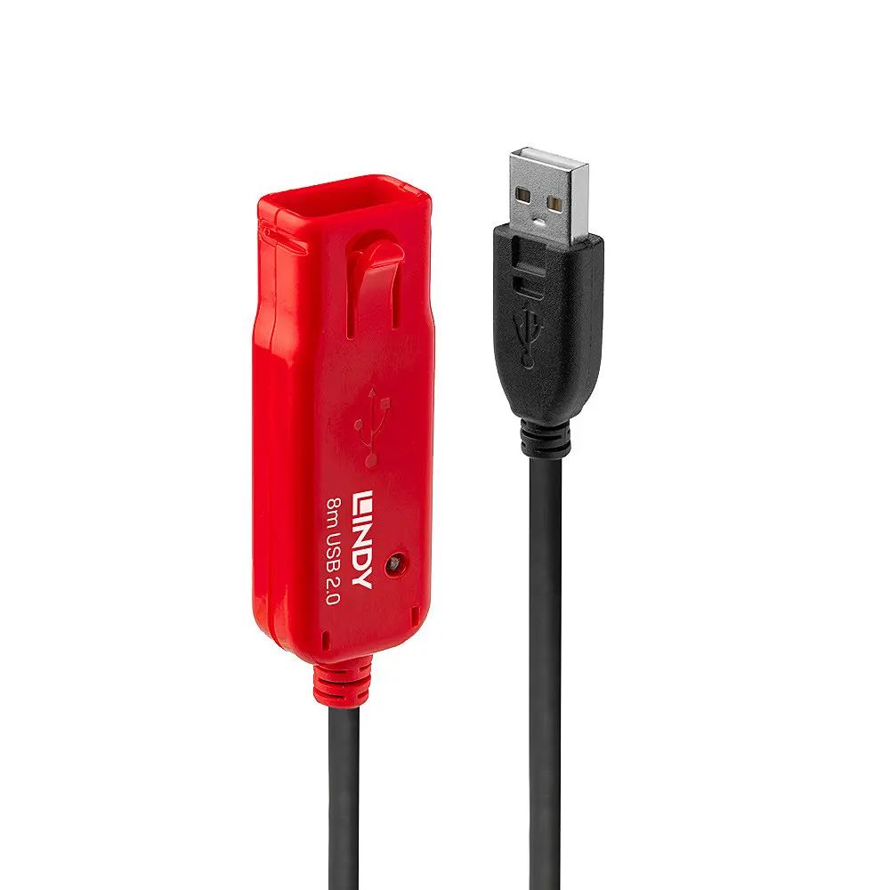 Lindy 8m USB 2.0 aktīvais